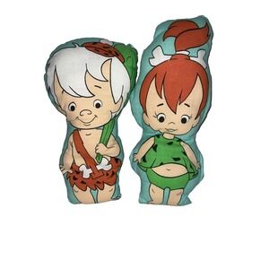 Hanna-Barbera The Flintstones Pebbles & Bam-Bam Stuffed Pillow